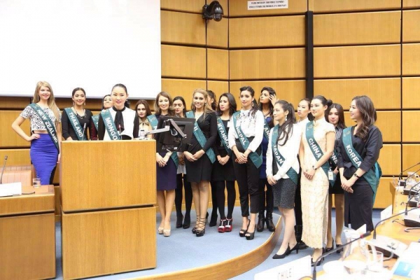 НҮБ-ын индэр дээрээс Мисс А.Баярцэцэг илтгэл тавилаа